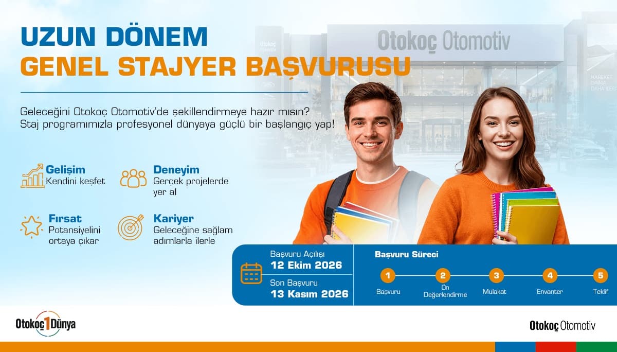 Uzun Dönem Genel Stajyer İlanı görseli