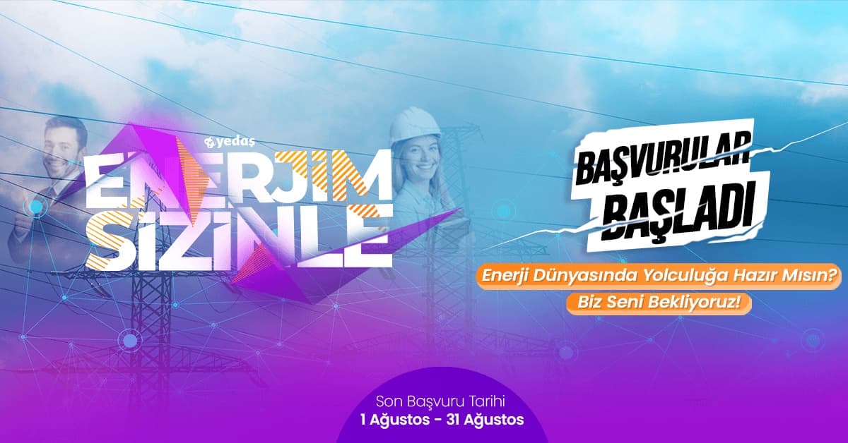 “Enerjim Sizinle” MT Programı ilan görseli