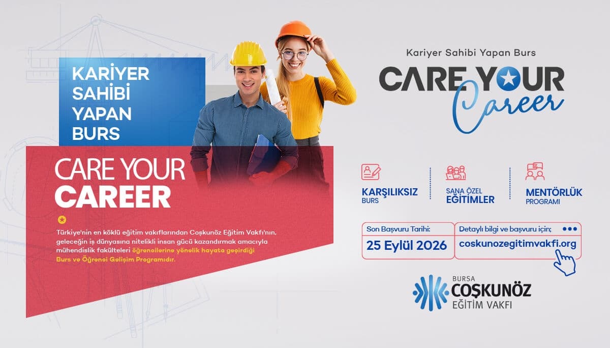 Care Your Career Burs Programı ilan görseli